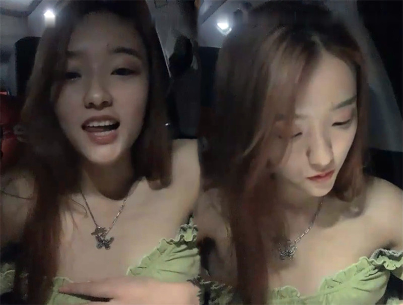 00后勾引哥哥漂亮嫩妹子夜晚驾车户外,露奶还有人经过车内足交